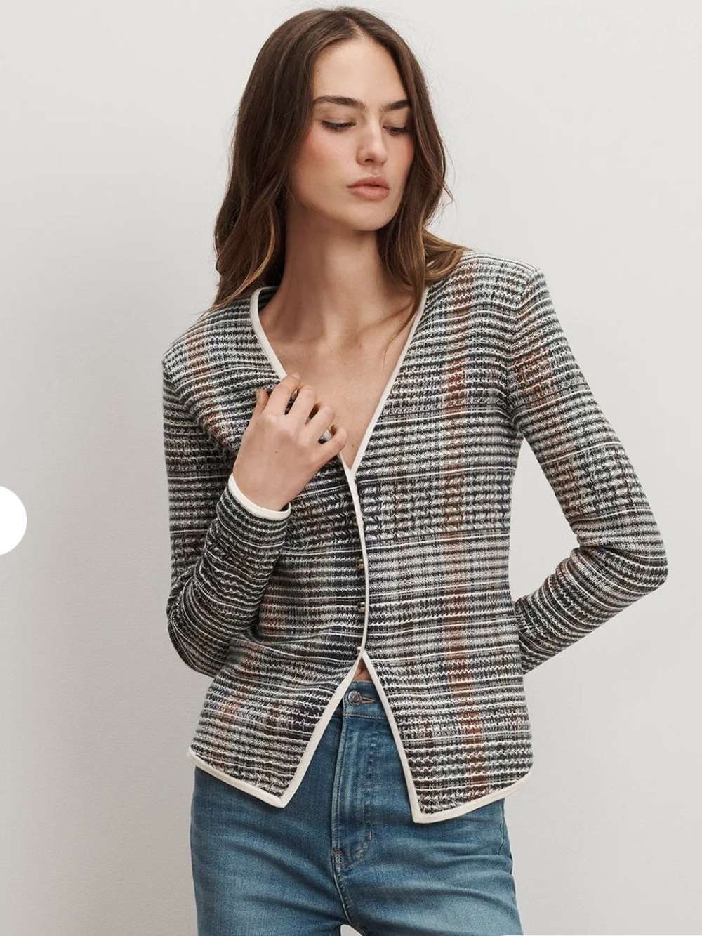 Veronica Beard Nadialine Knit Jacket size XS